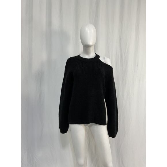 Velvet 'Elise' Black Wool Sweater Size M - Picture 2 of 5